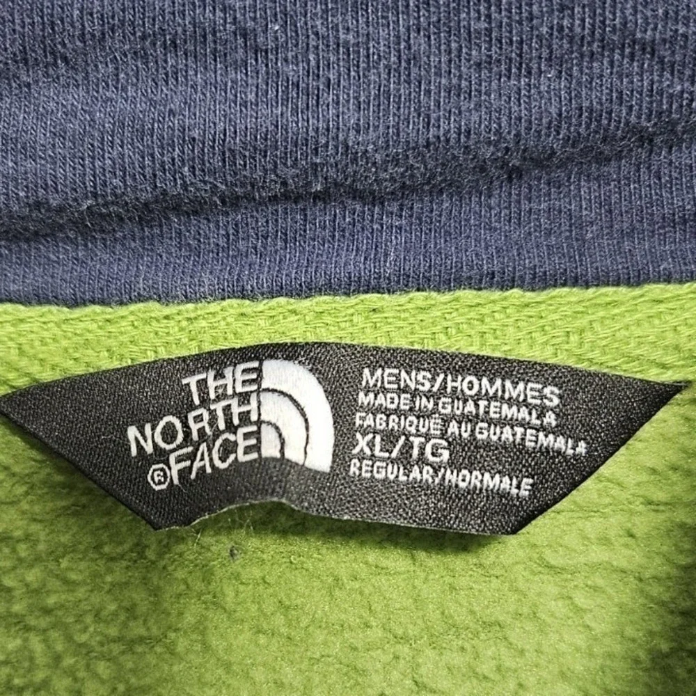 The North‎ Face Mens XL Green Logo Pullover Hoodie Sweatshirt Fleece